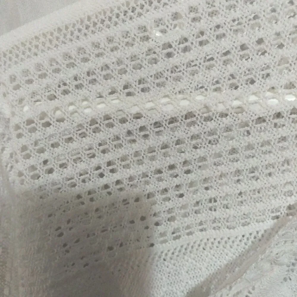 Cactus Size S Crochet White Cardigan With Lace. - Picture 4 of 12